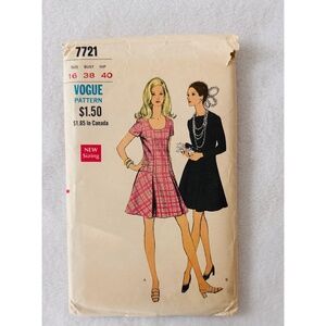 Vogue Vintage, #7721, Dress Pattern